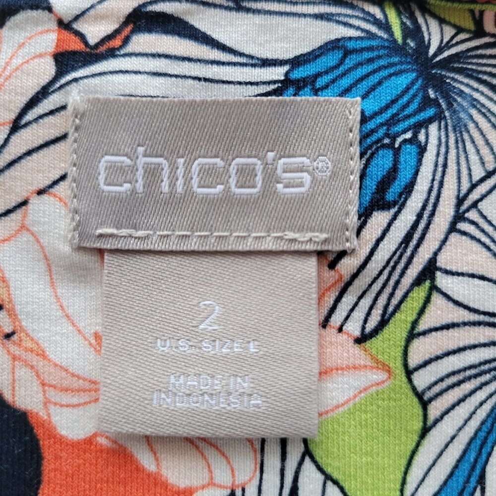 NWT Chico’s Floral Tank Top (Chico Size: 2) - Picture 5 of 16